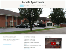 Tablet Screenshot of labelle-apartments.com